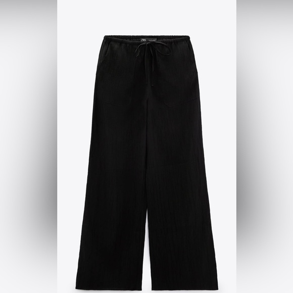 Zara Full Length Pants Black - Picture 1 of 5